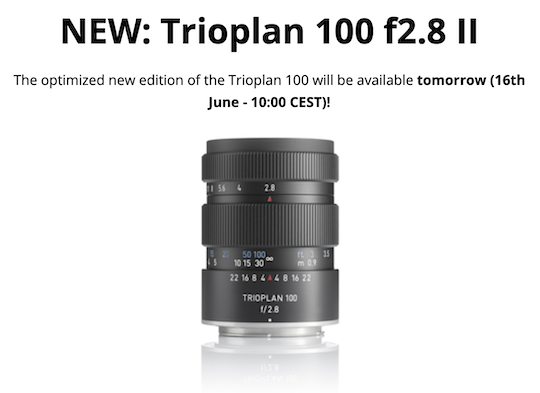 Meyer Optik Görlitz Trioplan 100mm f/2.8 II lens for Micro Four