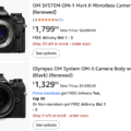 Permalink to Renewed (refurbished) OM System cameras for sale on Amazon (OM-1 II, OM-5)